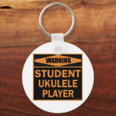 学生ウクレレ棋士 キーホルダー (正面)