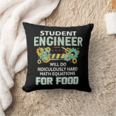 学生エンジニアばかばかしい懸命数学の方程式E クッション (ブランケット)