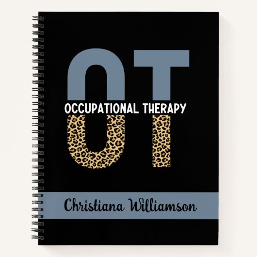 学生カスタムギフトに対するOT占領セラピー ノートブック (正面)