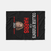 学生カマラハリス大統領カマララ選挙 フリースブランケット (正面(横))