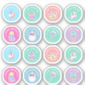 学生カラフル確認シール シール (正面)