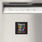 学生キッズ先生ギフトハッピースクールの100th日 マグネット (インサイチュ (食洗機))