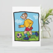 学生サッカー選手 招待状 (スタンド正面)