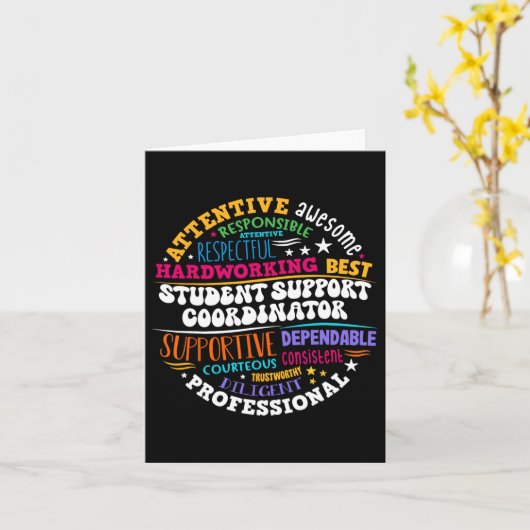 学生サポートコーディネーター感謝デー バック カード (黄色い花)