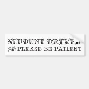 学生ドライバタトゥースタイル バンパーステッカー
