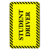 学生ドライバー(お使いの車用) マグネット (縦)