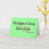 学生ナースのギフト カード (黄色い花)