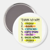 学生ナースのタスク一覧 マグネット (正面/裏面)