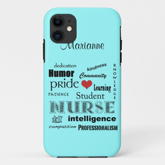 学生ナースのプライド属性の/Aquaの霧 Case-Mate iPhoneケース (裏面)
