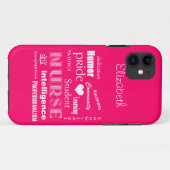 学生ナースのプライド属性の/Vibrantのピンク Case-Mate iPhoneケース (裏面(横))