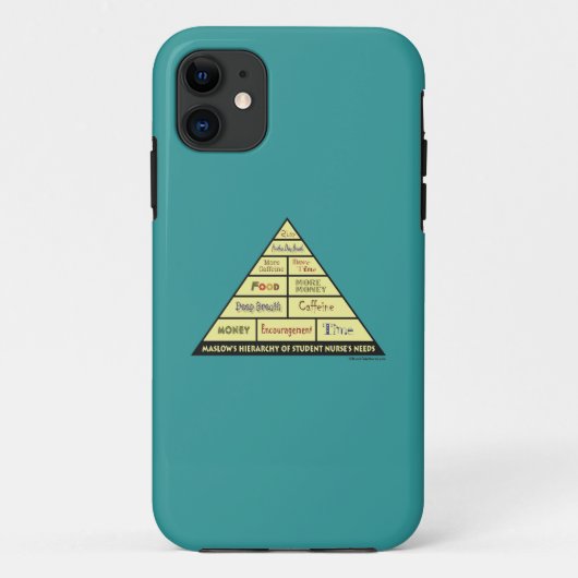 学生ナースの必要性のMaslows階層 Case-Mate iPhoneケース (裏面)