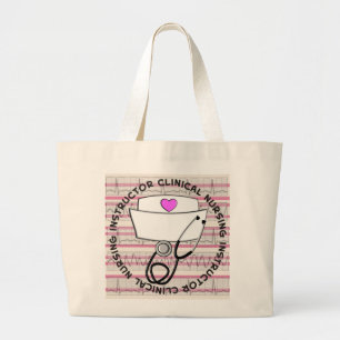 学生ナースの臨床インストラクターのトート ラージトートバッグ