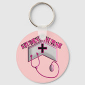 学生ナースエンボスキャップ及び聴診器 キーホルダー (正面)