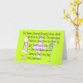 学生ナースストーリーアートギフト – 「フォリーバッグ」 おもしろい カード (黄色い花)