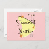 学生ナースレトロスタイルデザインギフト ポストカード (正面/裏面)