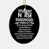 学生ナース診断看護学校学生Nur セラミックオーナメント (右)