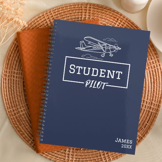 学生パイロットセスナフライトクラウド名前をカスタムする プランナー手帳