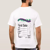 学生パイロットソロシャツ Tシャツ (裏面)