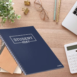 学生パイロットタイポグラフィ，ミニマリスト，シンプル ノートブック