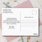 学生パイロットファーストソロヴィンテージ飛行機おめでとう ポストカード