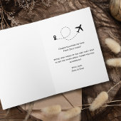 学生パイロットファーストソロ飛行機&テディベア カード