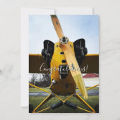 学生パイロット初の単独飛行おめでとう(笑) カード (正面)