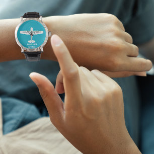 学生パイロット第一人飛行機航空おもしろい機 腕時計