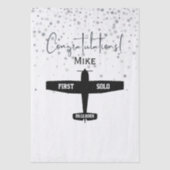 学生パイロット第一人飛行機航空カスタム機 薄葉紙 (正面)