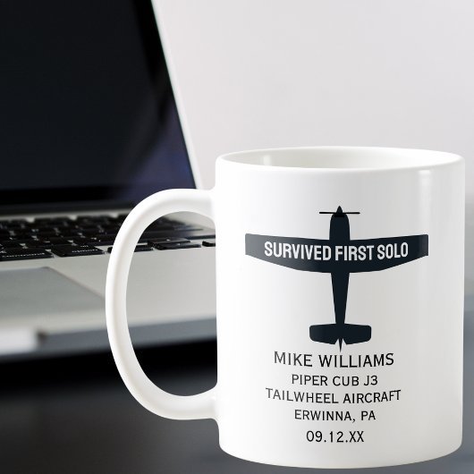 学生パイロット第1号機ソロカスタム空おもしろい機 コーヒーマグカップ