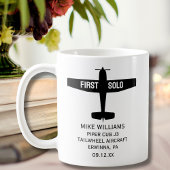 学生パイロット第1号機パーソナライズされた械 コーヒーマグカップ