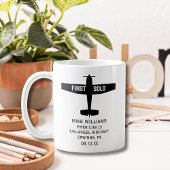 学生パイロット第1号機パーソナライズされた械 コーヒーマグカップ