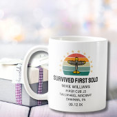 学生パイロット第1号機パーソナライズされた械 コーヒーマグカップ