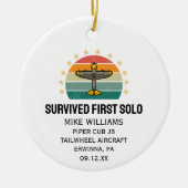 学生パイロット第1号機パーソナライズされた械 セラミックオーナメント (正面)