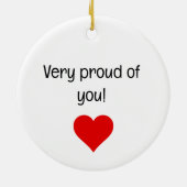 学生パイロット第1号機パーソナライズされた械 セラミックオーナメント (裏面)