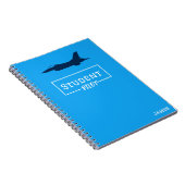 学生パイロットF-16《鳥》ハヤブサ機青カスタム ノートブック (右側)