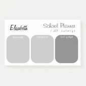 学生パーソナライズされたプランナー ポストイット (正面)