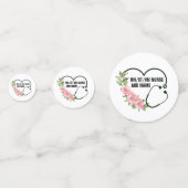 学生パーソナライズされた登録退役軍人ナース名 コンフェッティ (正面)