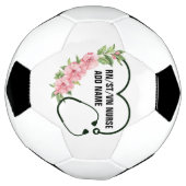 学生パーソナライズされた登録退役軍人ナース名 サッカーボール (回転)