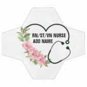 学生パーソナライズされた登録退役軍人ナース名 サッカーボール (フラット)