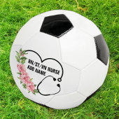 学生パーソナライズされた登録退役軍人ナース名 サッカーボール
