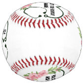 学生パーソナライズされた登録退役軍人ナース名 ソフトボール (裏面)