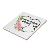 学生パーソナライズされた登録退役軍人ナース名 タイル (側面)