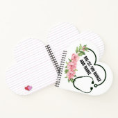 学生パーソナライズされた登録退役軍人ナース名 ノートブック (内部)