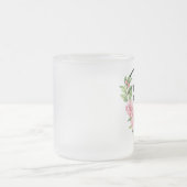 学生パーソナライズされた登録退役軍人ナース名 フロストグラスマグカップ (中央)