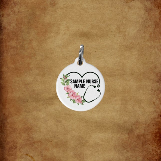 学生パーソナライズされた登録退役軍人ナース名 ペット　ネームタグ (クリエイターアップロード済み)