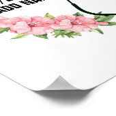 学生パーソナライズされた登録退役軍人ナース名 ポスター (角)