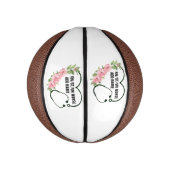 学生パーソナライズされた登録退役軍人ナース名 ミニバスケットボール (縦)