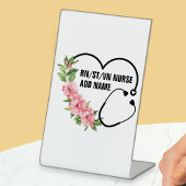 学生パーソナライズされた登録退役軍人ナース名 台座サイン