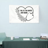 学生パーソナライズされた登録退役軍人ナース名 横断幕 (トレードショー)