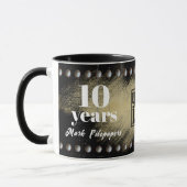 学生フェイクの勤続記念日の認識 マグカップ (左)